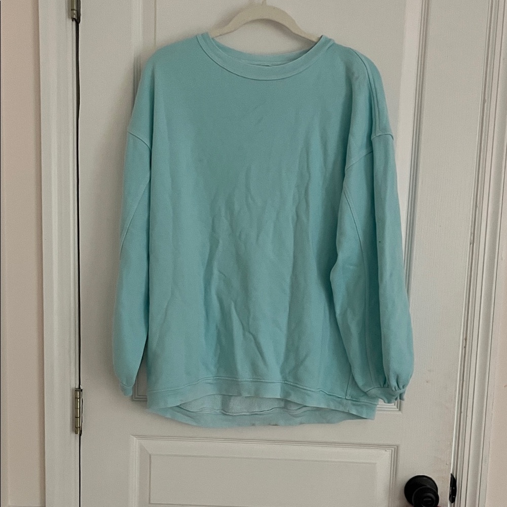 Aerie Light Blue Crew Neck Sweater